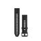 Óraszíj Garmin 20 mm fekete/szürke szilikon (QuickFit) Okosórához