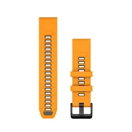   Óraszíj Garmin 22 mm narancs/grafit szilikon (QuickFit) Okosórához