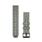 Óraszíj Garmin 22 mm oliva/szürke szilikon (QuickFit) Okosórához