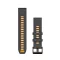 Óraszíj Garmin 22 mm grafit/narancs szilikon (QuickFit) Okosórához