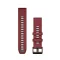 Óraszíj Garmin 22 mm bordó/grafit szilikon (QuickFit) Okosórához