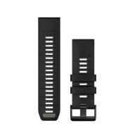   Óraszíj Garmin 26 mm fekete/szürke szilikon (QuickFit) Okosórához