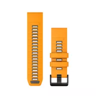   Óraszíj Garmin 26 mm narancs/grafit szilikon (QuickFit) Okosórához