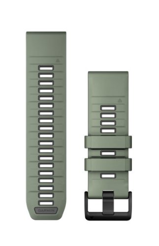 Óraszíj Garmin 26 mm oliva/szürke szilikon (QuickFit) Okosórához