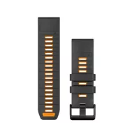   Óraszíj Garmin 26 mm grafit/narancs szilikon (QuickFit) Okosórához