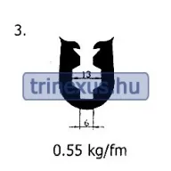 Profil gumowy EPDM model 3 SOL
