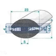 Profil gumowy EPDM Profil H Zacisk do szkła SOL