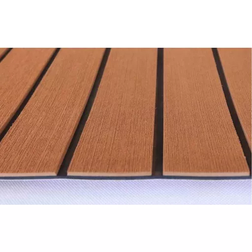 Wykładzina podłogowa do łodzi teak-czarna 240x90x0,6 cm