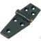 Zawias plastikowy płaski czarny 98x40 mm