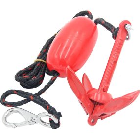 Zestaw kotwic 1,5 kg czerwony, z bojką i liną