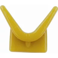 Zderzak przedni przyczepy Y-stop żółty 70x73x89 mm