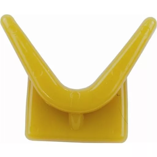 Zderzak przedni przyczepy Y-stop żółty 70x73x89 mm