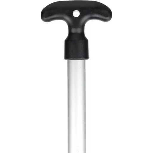 Kajak wiosłowy aluminiowy plastikowy 150 cm czarny