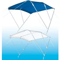 Dach Bimini z 3 odgałęzieniami biały 180x150x140 cm