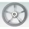 Szprycha kierownicy metalowa plastikowa szara 35 cm