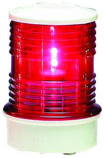 Światło czerwone 360°90x360mm w czarnej obudowie