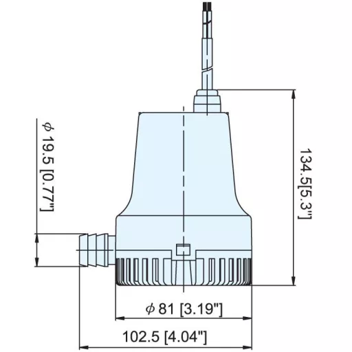 Pompa zęzowa TMC 12V, 450 GPH