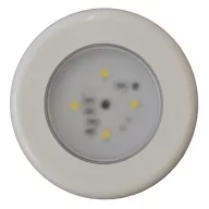   Lampa sufitowa do kabiny z 4 diodami LED wykonana z metalu i białego plastiku