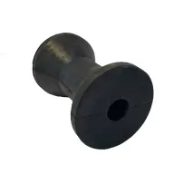 Rolka nośna przyczepy czarna kwadratowa 115x85 mm