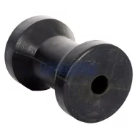 Rolka nośna przyczepy czarna kwadratowa 120x80 mm