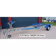   Przyczepa do transportu łodzi Alfa Super 750 kg bez hamulca z poduszką do 5,5 m