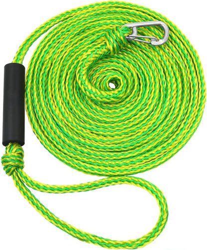 Linka na hak do łodzi z pętlą podwójnie pleciona 6 m/10 mm biała