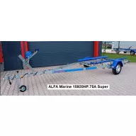   Przyczepa do transportu łodzi Alfa 750 kg z rolką bez hamulców do 6,6 m