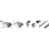 Profil gumowy Radial 40 czarny 40x23 mm