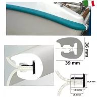 Profil gumowy 36 mm czarny