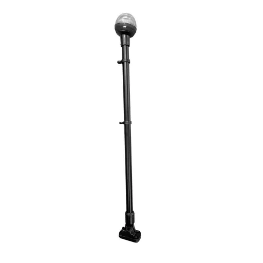 Körfény fehér LED lehajtható eloxált fekete 24 cm EVA