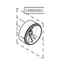   Obudowa zacisku osi Haswing Cayman B55,T55, B55 GPS, B80 GPS biała HSW