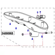 Haswing Cayman B55, B101 dolna obudowa HSW