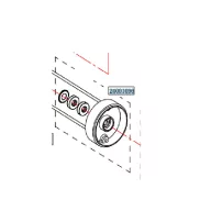 Obudowa zacisku osi GPS Haswing Cayman B80 B101 biała HSW
