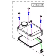 Obudowa sterownika GPS Haswing Cayman B55, B80 biała HSW