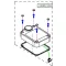 Obudowa sterownika GPS Haswing Cayman B55, B80 biała HSW