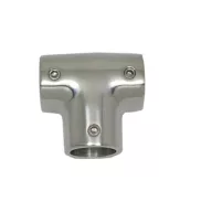 Łącznik poręczy trójnik stal nierdzewna 22 mm