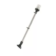 Biały okrąg 62 cm z białą podstawą, uchwyt na flagę