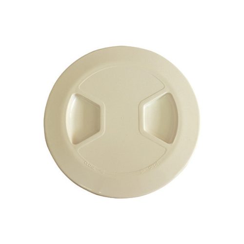 Pokrywa schowka, okrągła, beżowy plastik 210-152 mm