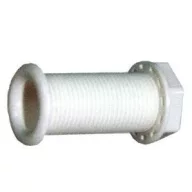   Plastikowy wylot wody zęzowej 75 mm bez przyłącza rurowego biały