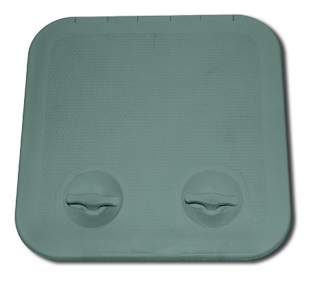 Pokrywa schowka z podwójnym zamkiem, szary ABS 460 x 510 mm,