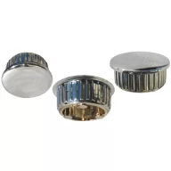   Zatyczka końcowa poręczy wykonana z tworzywa sztucznego w kolorze metalu 22x1,2 mm
