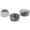Zatyczka końcowa poręczy wykonana z tworzywa sztucznego w kolorze metalu 25x1,5 mm