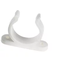 Uchwyt mocujący plastikowy 30 mm biały