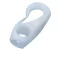Hak na linę 10 szt. w blistrze, plastikowy, biały, 4 mm