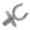 Widełki steru z podstawą metalową 12x52 mm