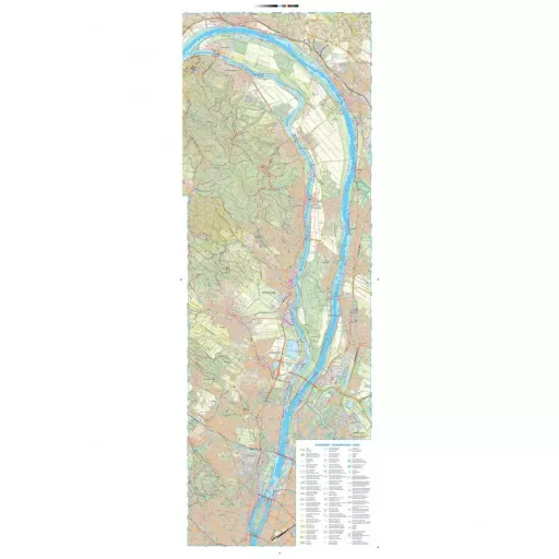Książka, Mapa turystyczna Duna Esztergom-Budapeszt (WĘGRY)