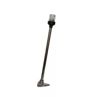 Okrągły LED biały teleskopowy ze stali nierdzewnej 52 cm