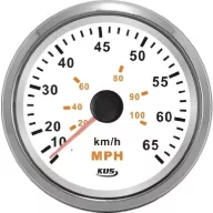 Prędkościomierz KUS 55 MPH stal nierdzewna-czarny