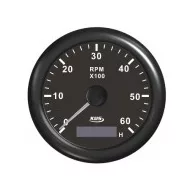 Licznik obrotów i godzin pracy KUS 6000 rpm, czarny