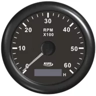 Licznik obrotów i godzin pracy KUS 6000 rpm, biały
